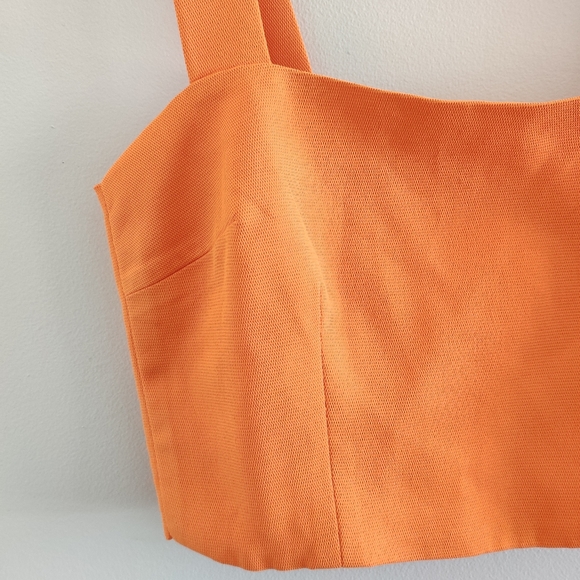 BNWT BARDOT|| SUNSET ORANGE Crop top/ bralette Size 14 - Picture 10 of 11